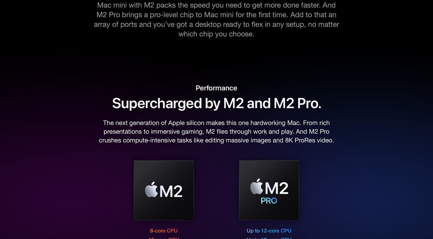 Apple 2023 Mac Mini Desktop Computer M2 chip