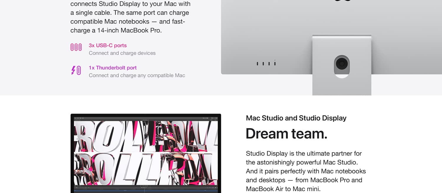 Apple Studio Display 27" 5K Retina Monitor
