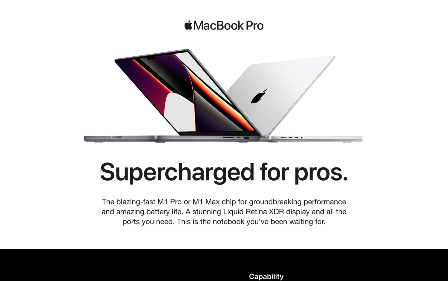 MacBook Pro M1 Pro 2021 16 inch with 10-Core CPU and 16-Core GPU, 1Tb SSD - Silver