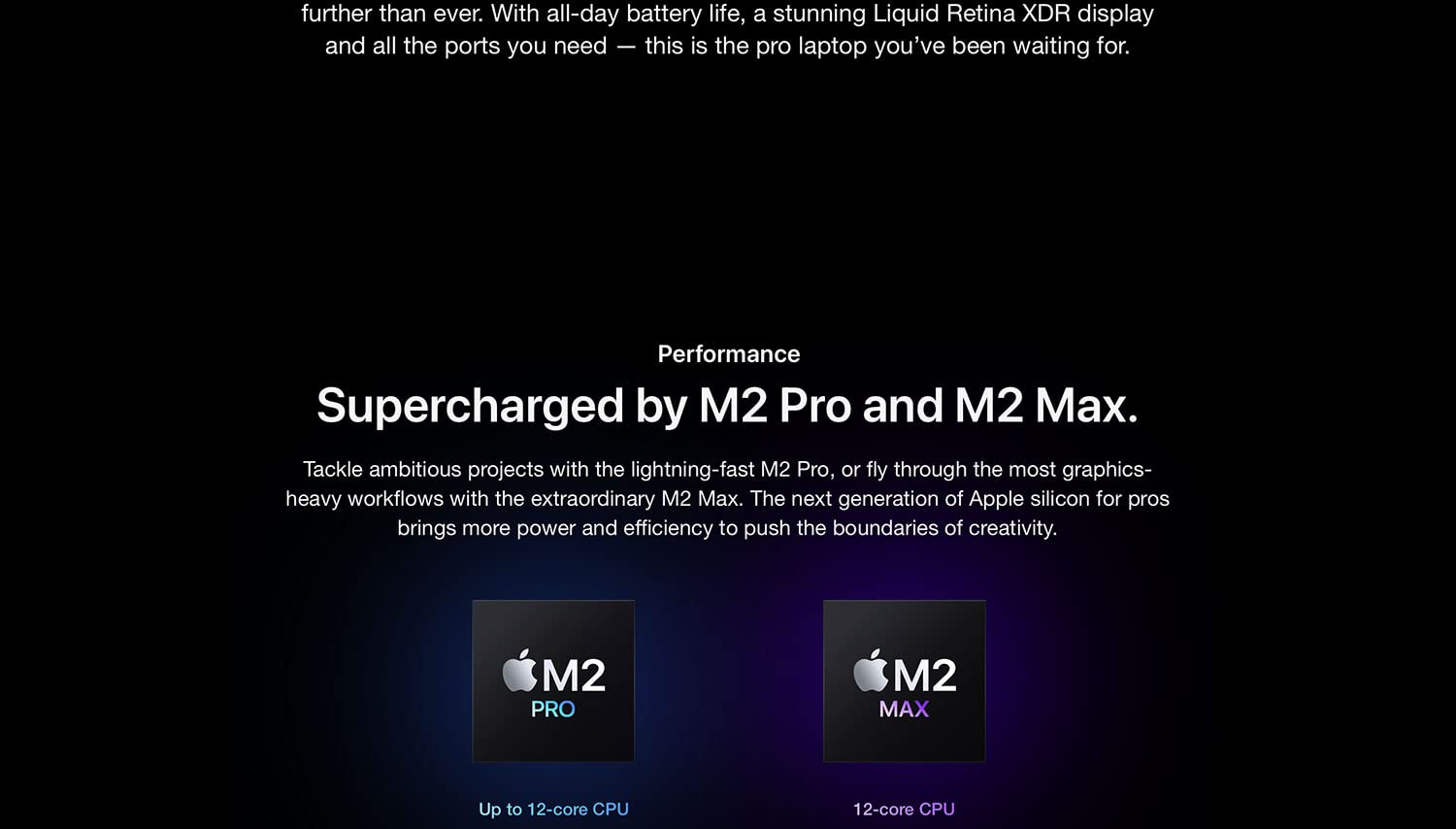 MacBook Pro 16.2 - 2023 laptop M2 Pro chip with 12core CPU and 19core GPU