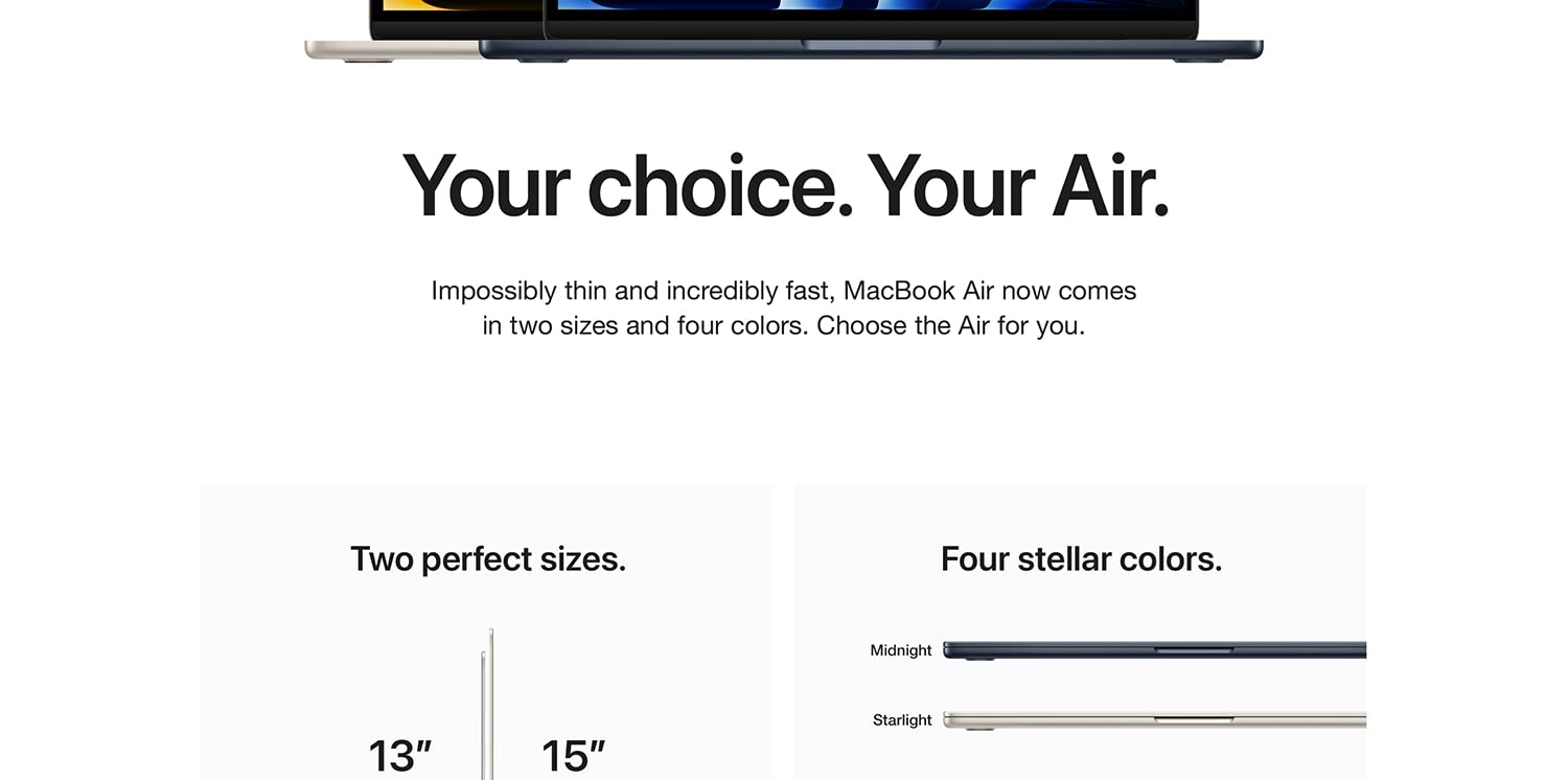 MacBook Air 13.6″ Laptop – Apple M2 chip -2022
