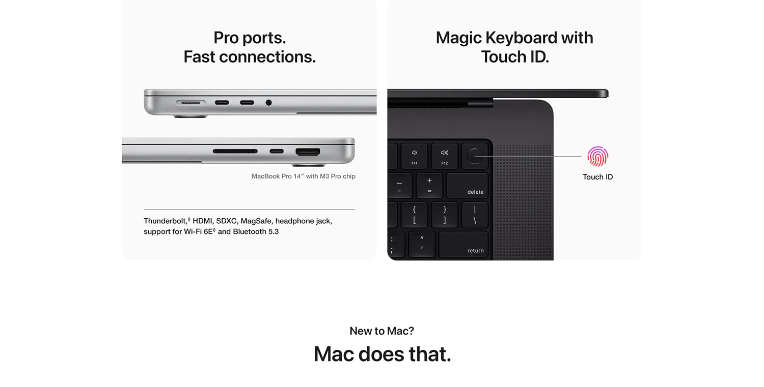 2023 MacBook Pro Laptop M3 Pro chip 14.2-inch Liquid Retina
