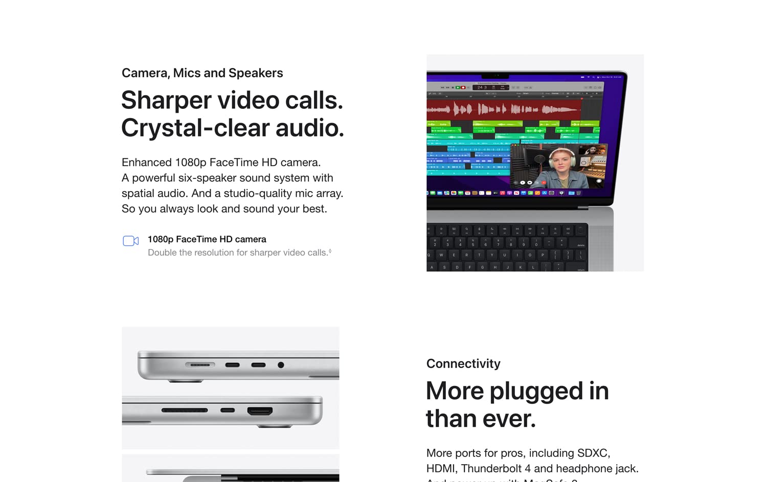 MacBook Pro M1 Pro 2021 16 inch with 10-Core CPU and 16-Core GPU, 1Tb SSD - Silver