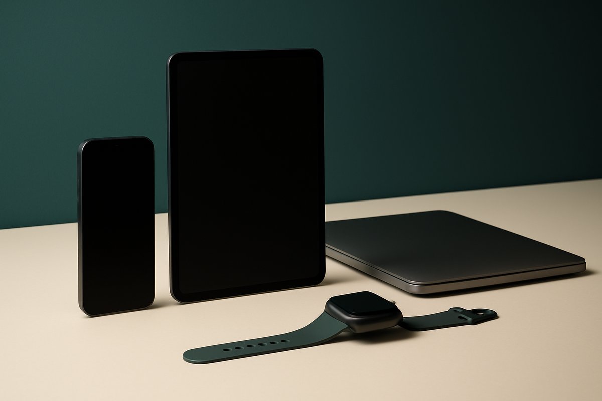 Apple devices including iPhone, iPad, MacBook, and Apple Watch displayed together, highlighting rising prices.